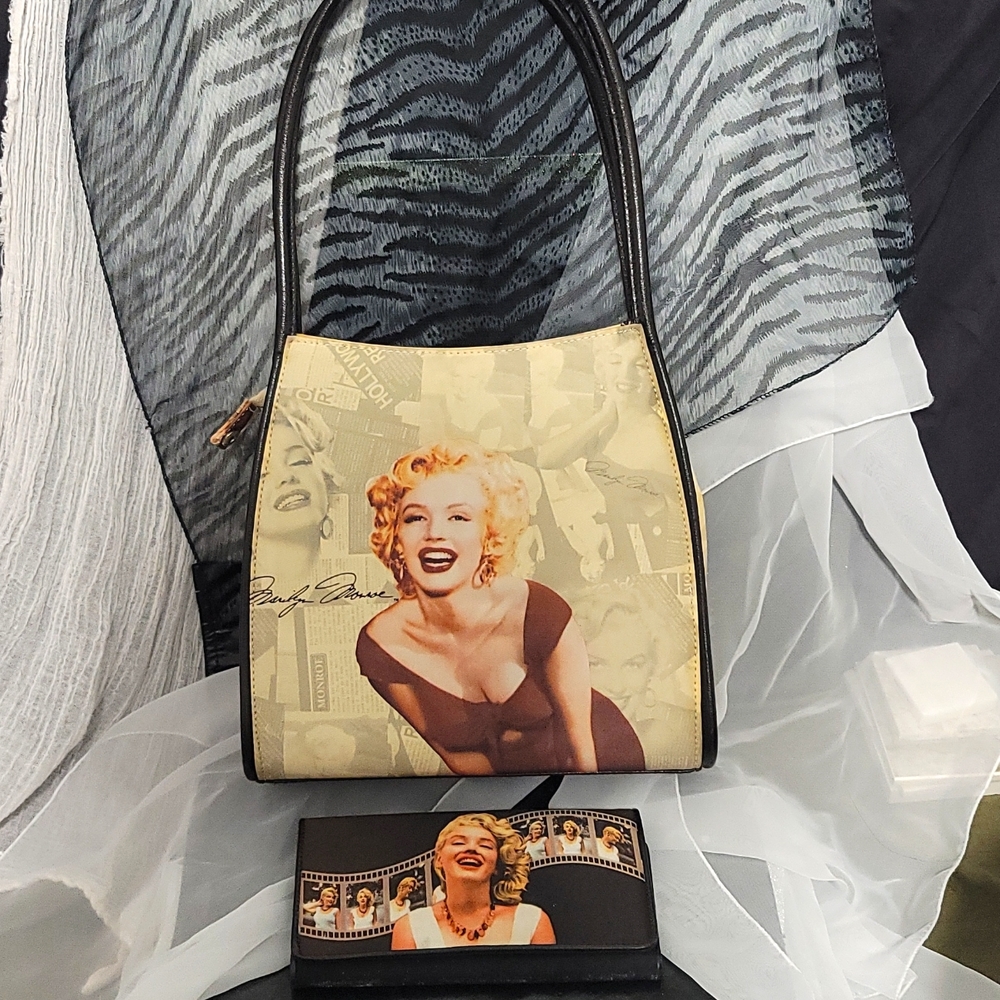 Vintage Marilyn Monroe Portrait Purse with Wallet